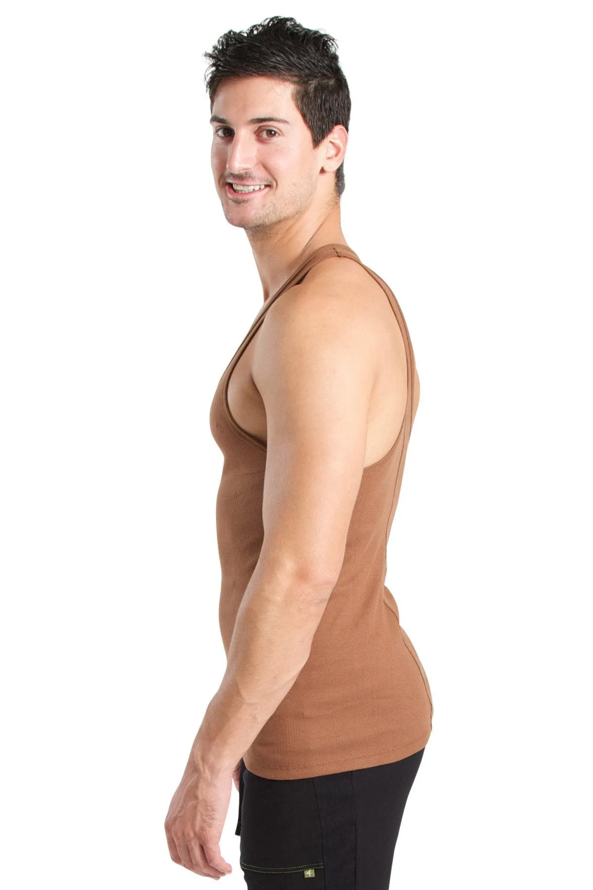 Racer-back Yoga Tank (Chocolate)