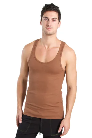 Racer-back Yoga Tank (Chocolate)