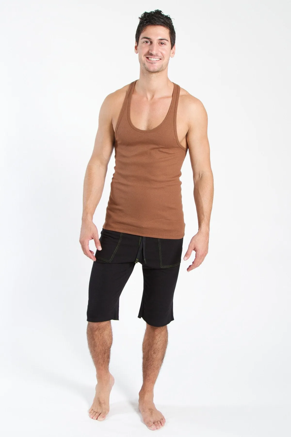 Racer-back Yoga Tank (Chocolate)