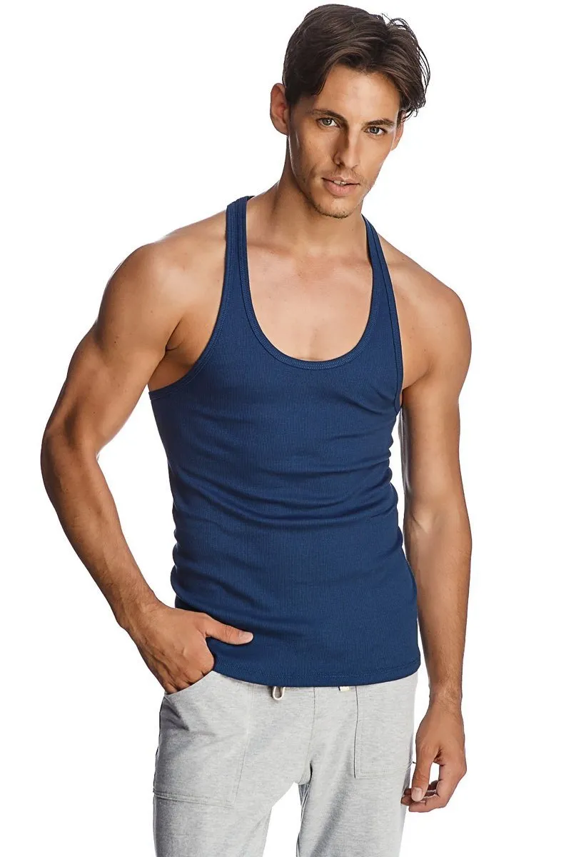 Racer-back Yoga Tank (Royal Blue)