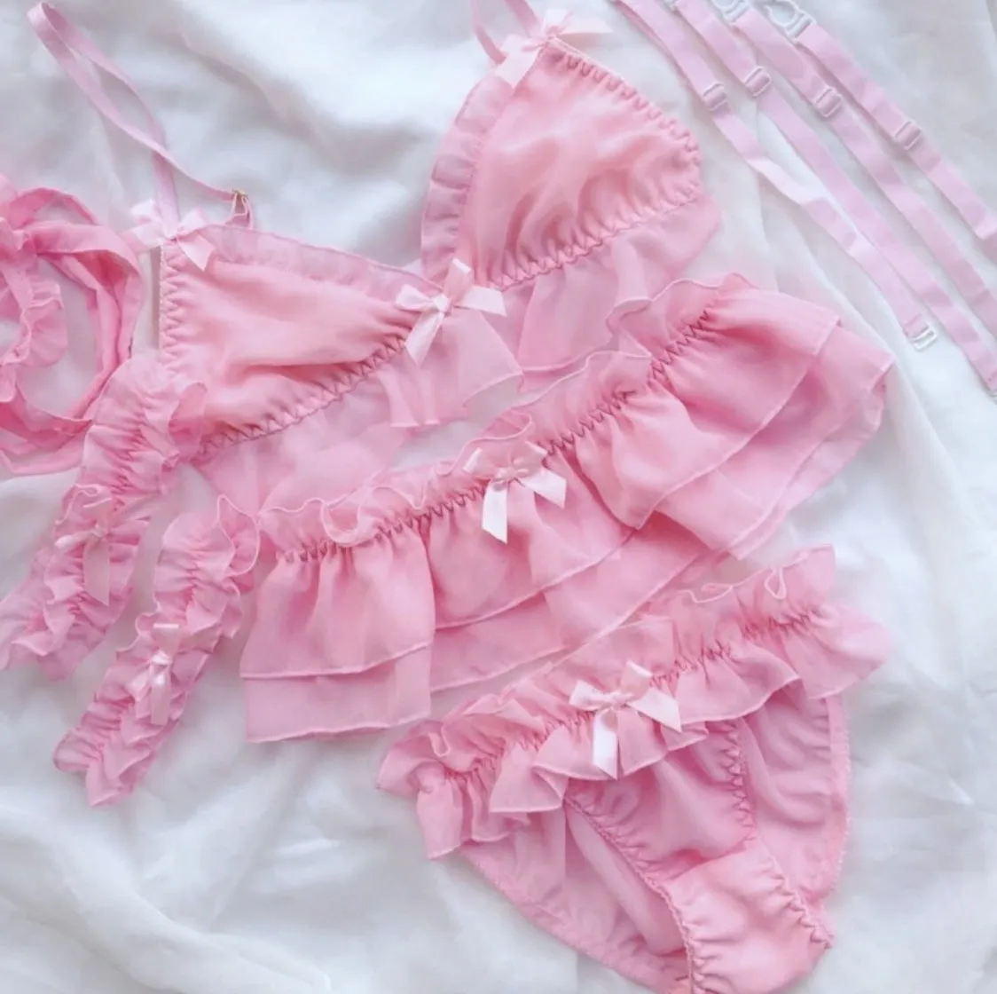 Ruffled Lingerie Set