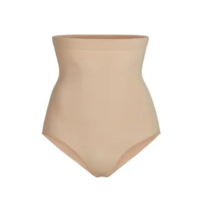 SCULPTING HIGH WAIST BRIEF | CLAY