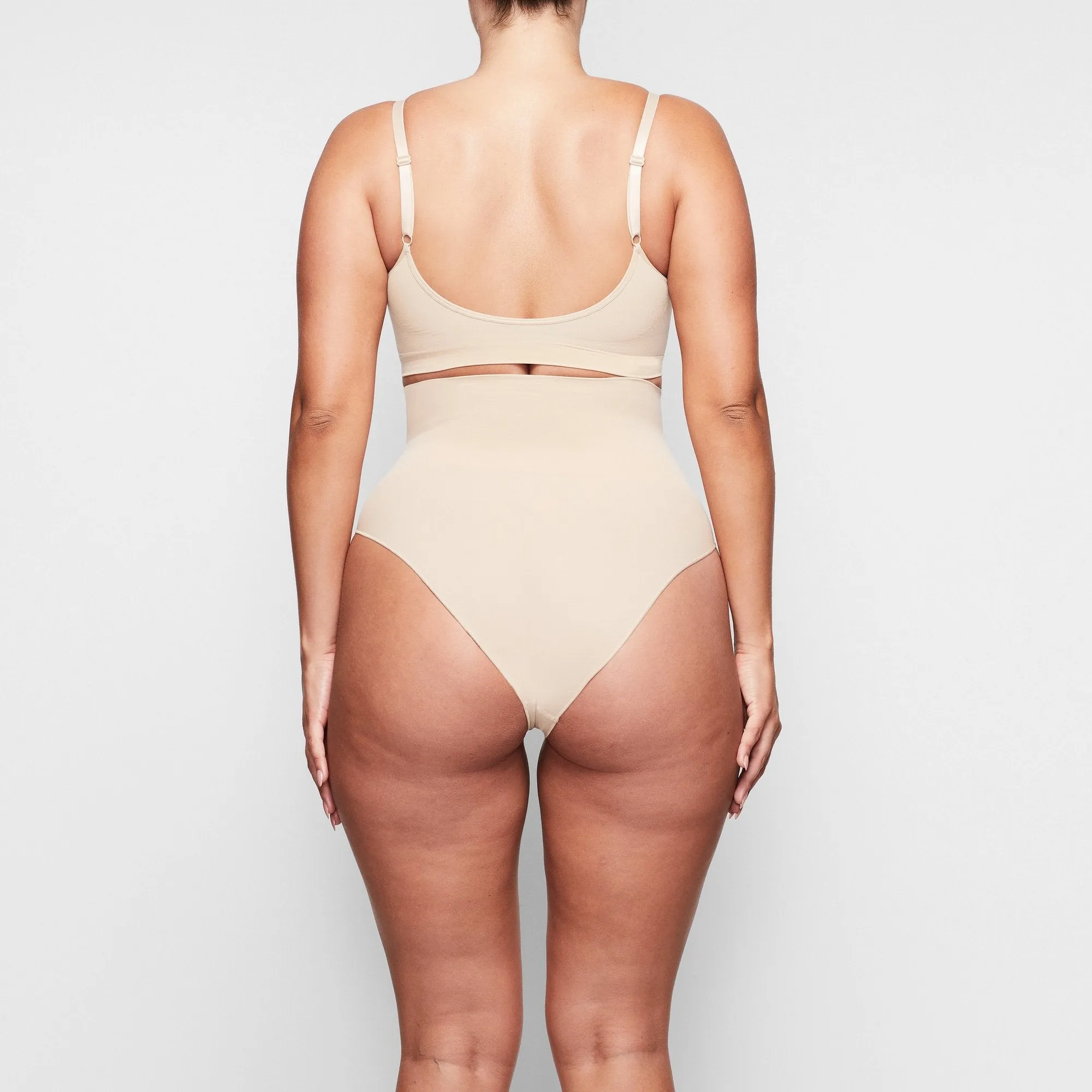 SCULPTING HIGH WAIST BRIEF | CLAY