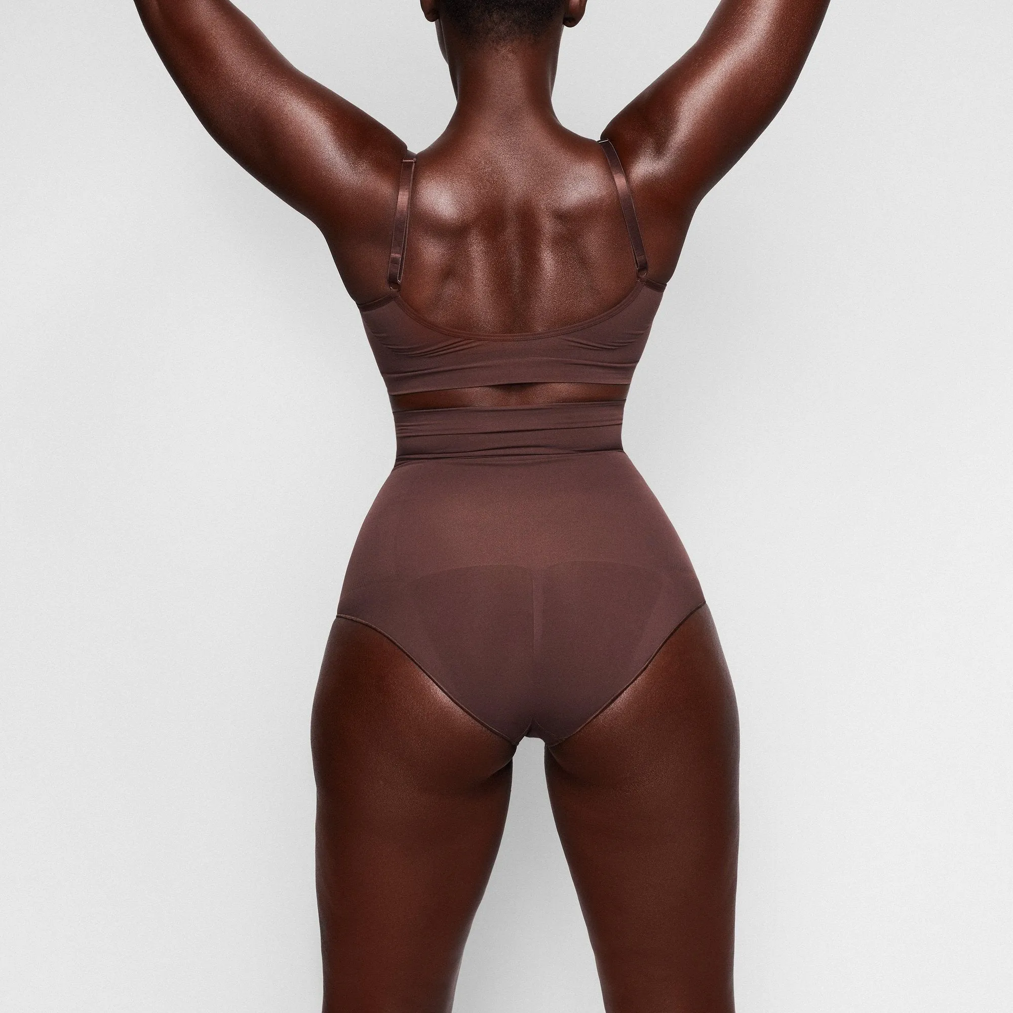 SCULPTING HIGH WAIST BRIEF | COCOA