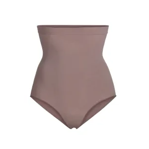 SCULPTING HIGH WAIST BRIEF | UMBER