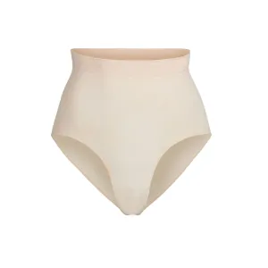 SCULPTING MID WAIST BRIEF | SAND