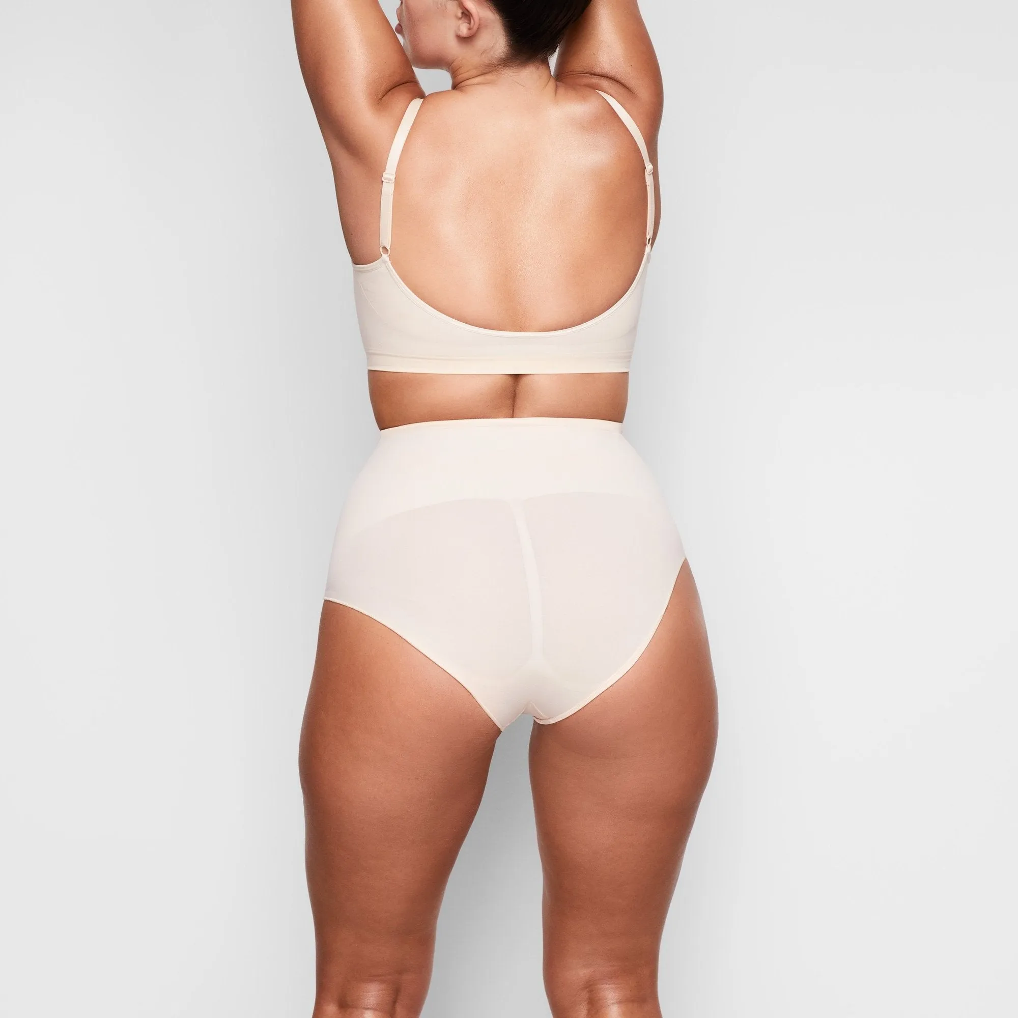 SCULPTING MID WAIST BRIEF | SAND