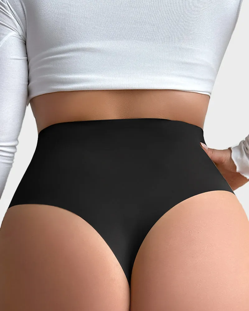 SheCurve®Seamless High-Rise Tummy Control Shaping Thong Panty