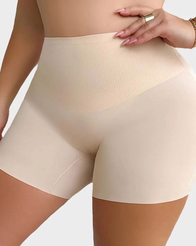 SheCurve®Seamless Mid-Rise Tummy Control Shaping Shorts