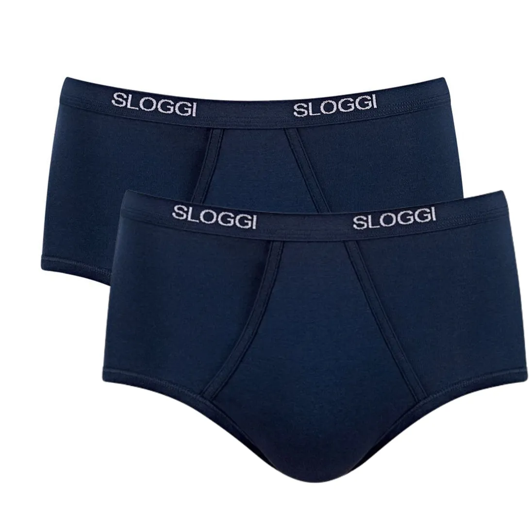 Sloggi Men's Maxi Double Pack Open Front Briefs 3 Colours