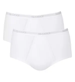 Sloggi Men's Maxi Double Pack Open Front Briefs 3 Colours