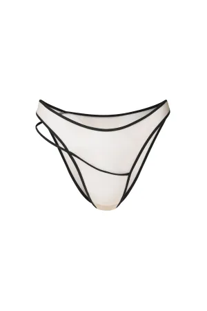 SPIRAL UNDIES / MID RISE / BEIGE