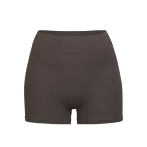 STRETCH RIB SHORT | SOOT