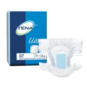 TENA Ultra 67252 Incontinent Brief Pack of 12