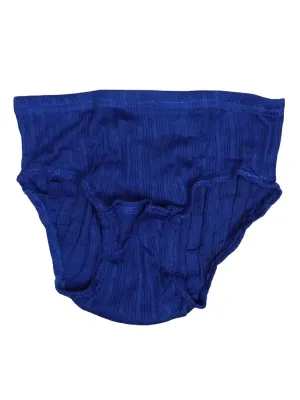 Vintage 60s Women’s Blue Basic Solid Underwear Briefs | Size XS-S