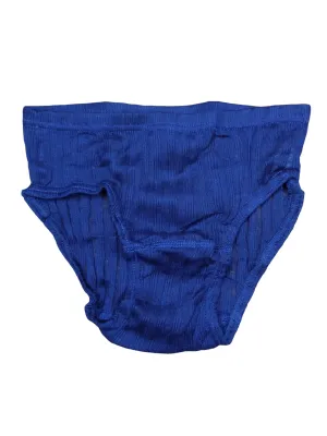 Vintage 60s Women’s Blue Basic Solid Underwear Briefs | Size XS