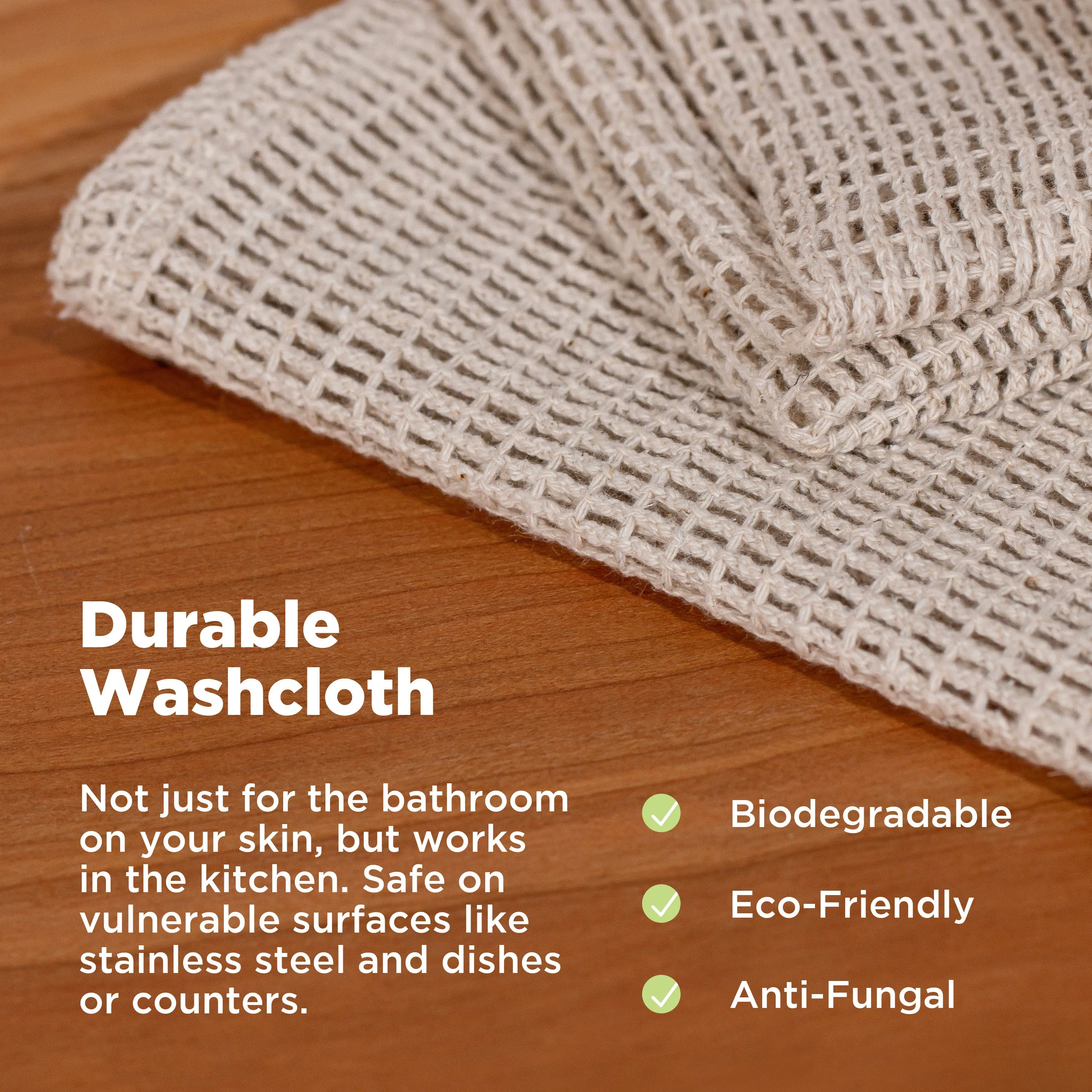 Washcloth Hemp / Organic Cotton