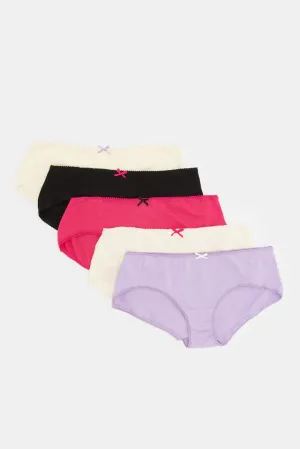 Women Assorted Boy Leg  Brief (5 Pack)