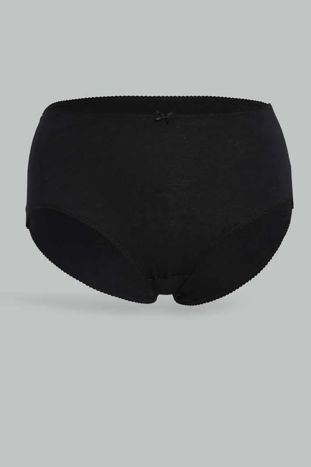 Women Black Full Brief Set (Pack of 4)