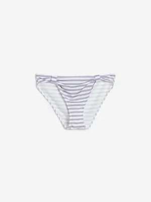 Wunderlove Off White Striped High-Leg Briefs