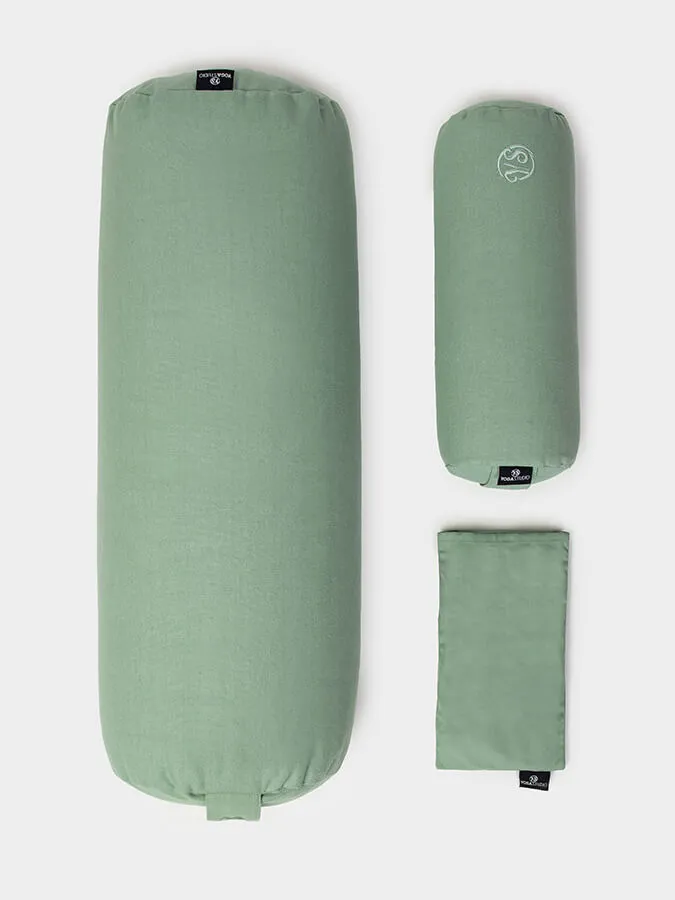 Yoga Studio Organic Meditation Bolster & Eye Pillow Set - Relax