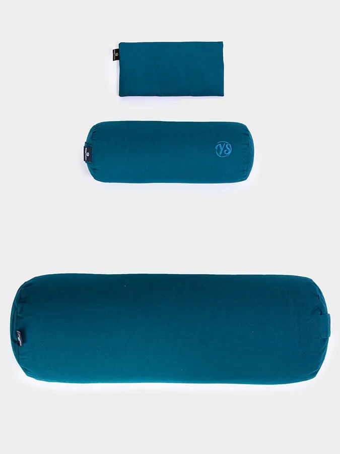 Yoga Studio Organic Meditation Bolster & Eye Pillow Set - Relax