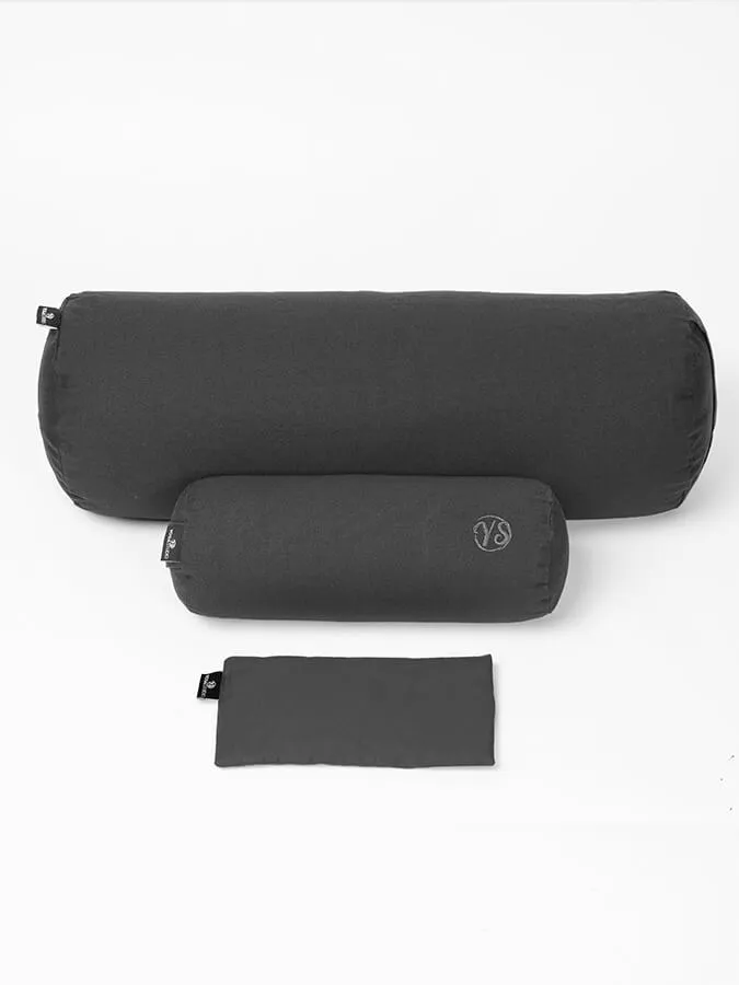 Yoga Studio Organic Meditation Bolster & Eye Pillow Set - Relax