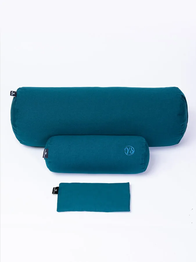 Yoga Studio Organic Meditation Bolster & Eye Pillow Set - Relax