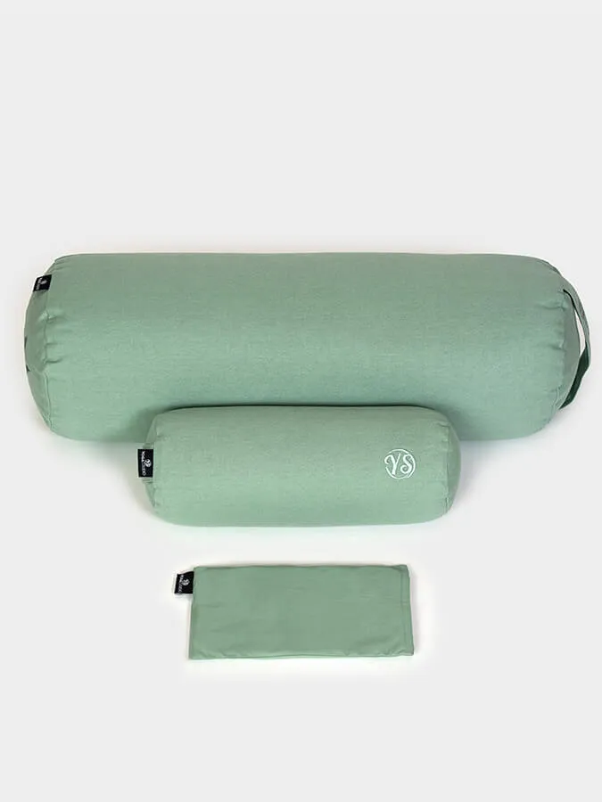 Yoga Studio Organic Meditation Bolster & Eye Pillow Set - Relax