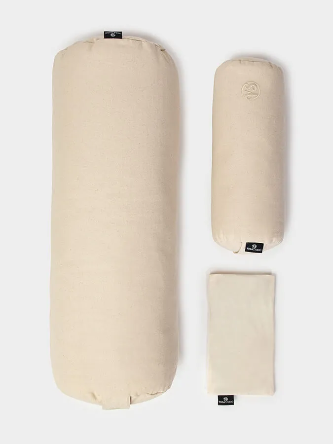 Yoga Studio Organic Meditation Bolster & Eye Pillow Set - Relax