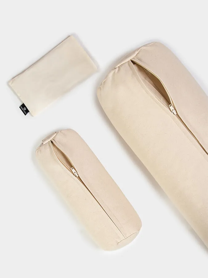 Yoga Studio Organic Meditation Bolster & Eye Pillow Set - Relax